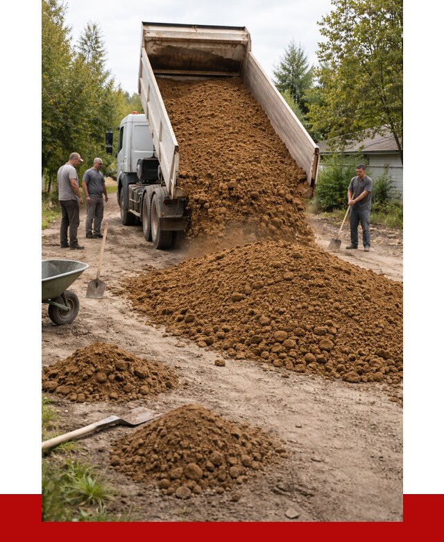 Купить суглинок с доставкой в Малгобеке от 2580 р. за куб | ПРОНЕРУДМлг