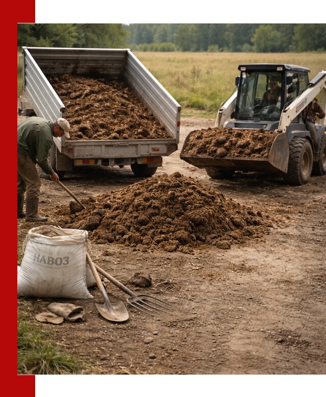 Доставка конского навоза в Малгобеке с разгрузкой и доставкой на объект