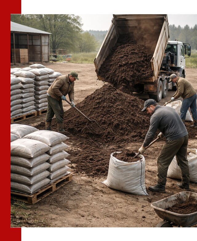 Доставка компоста оптом и в розницу в Малгобеке