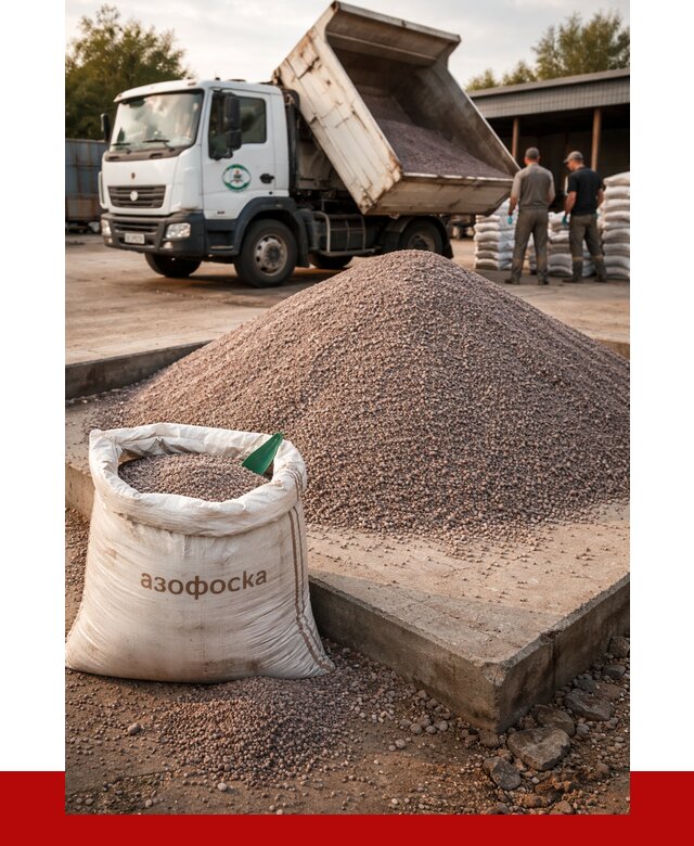 Купить азофоска в Малгобеке с доставкой от 1238 р. за куб | ПРОНЕРУДМлг