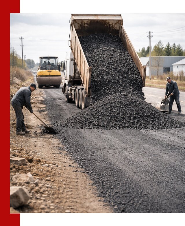 Асфальтовая крошка для дорог в Малгобеке — поставка и доставка