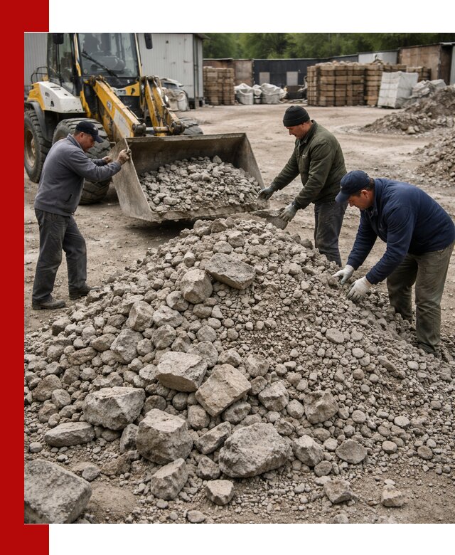 Демонтаж и вывоз бой бетона в Малгобеке