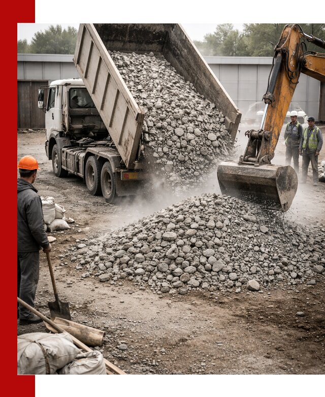 Доставка дробленого бетона в Малгобеке оптом и в розницу