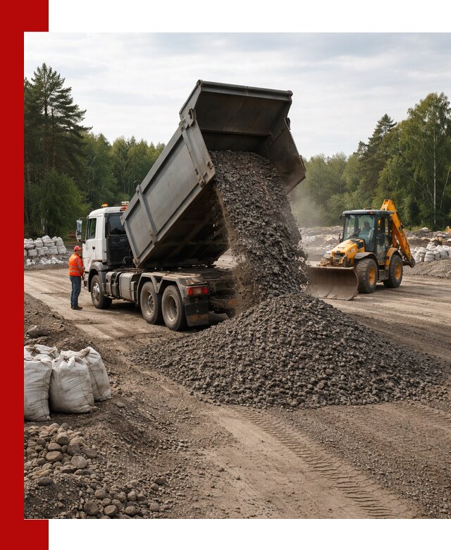 Доставка дробленого асфальта в Малгобеке для дорожных работ