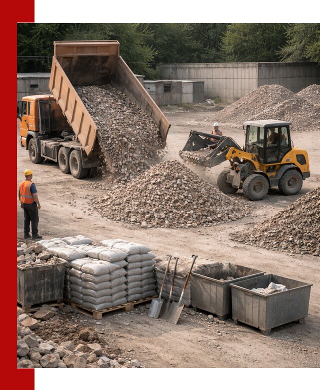 Вторичные материалы для отсыпки в Малгобеке — поставка и доставка