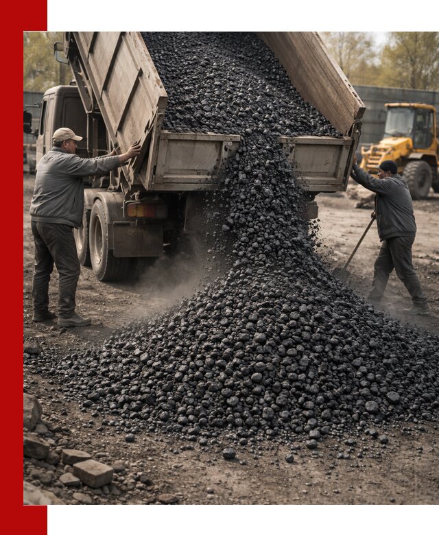 Доставка угля семечка самосвалами в Малгобеке