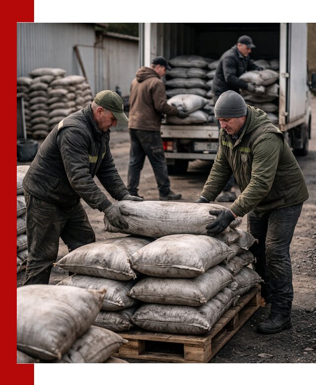 Доставка угля в мешках по выгодным ценам в Малгобеке