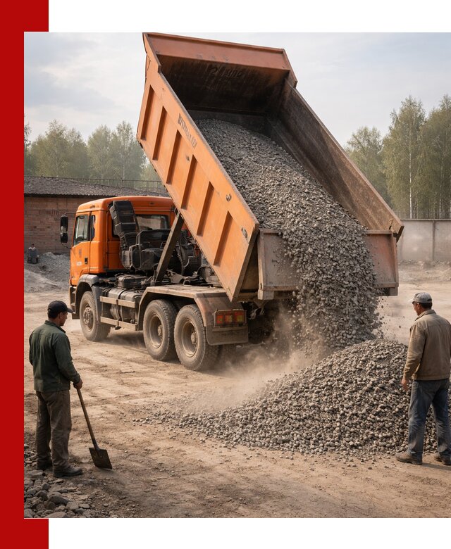 Доставка самосвалом 20 м3 в Малгобеке быстро и надежно