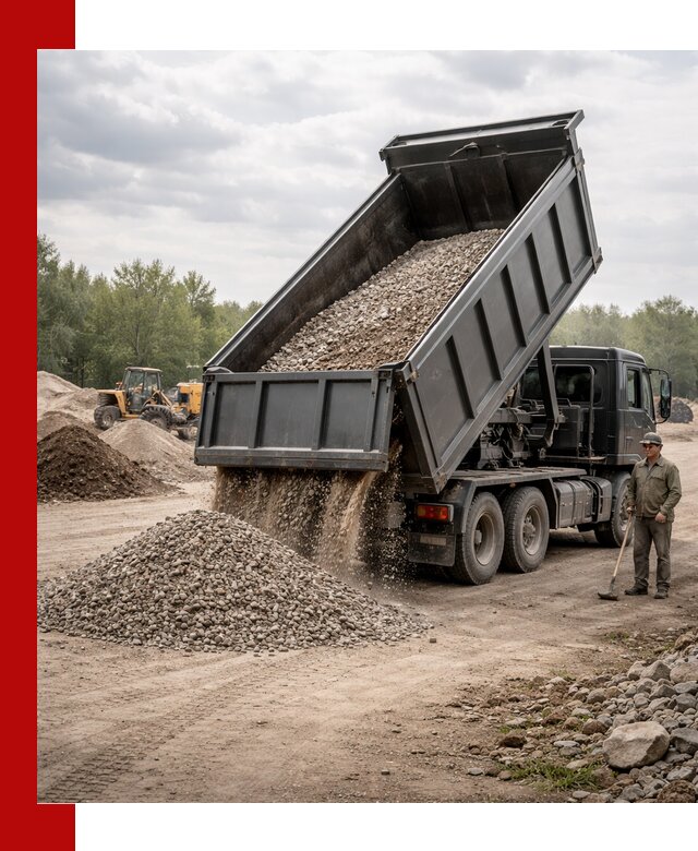 Доставка самосвалом 30 м3 по выгодным ценам в Малгобеке