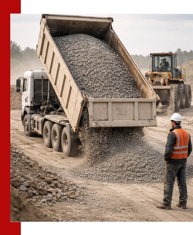 Доставка самосвалом 40 кубов цемента и сыпучих в Малгобеке