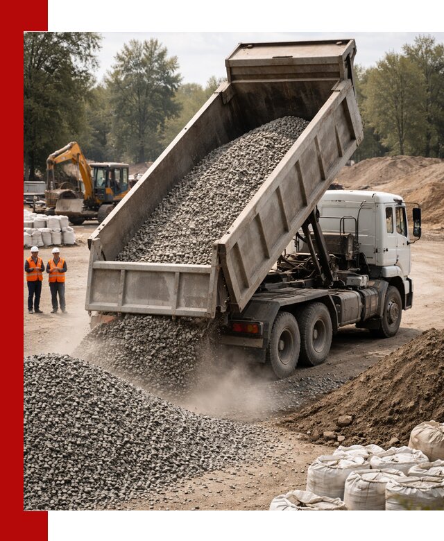 Аренда самосвала в Малгобеке для доставки сыпучих и нерудных материалов