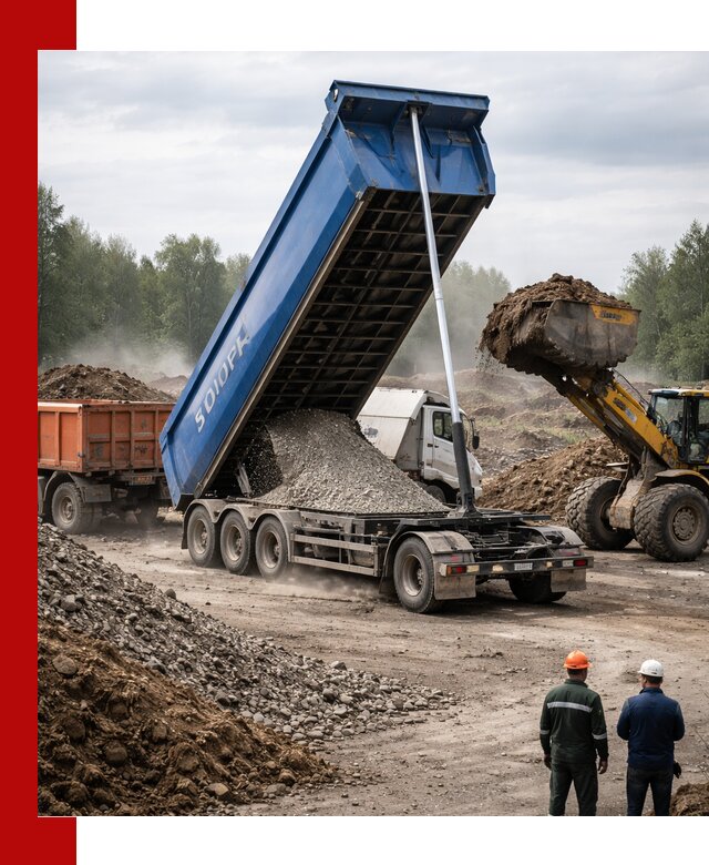 Аренда тонар 40 тонн в Малгобеке с доставкой материалов