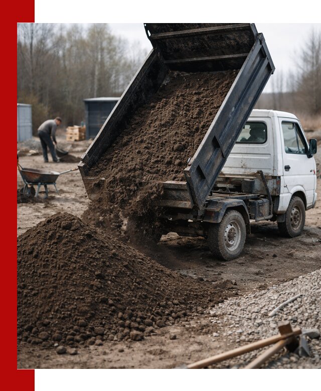 Аренда минисамосвала в Малгобеке для доставки сыпучих материалов