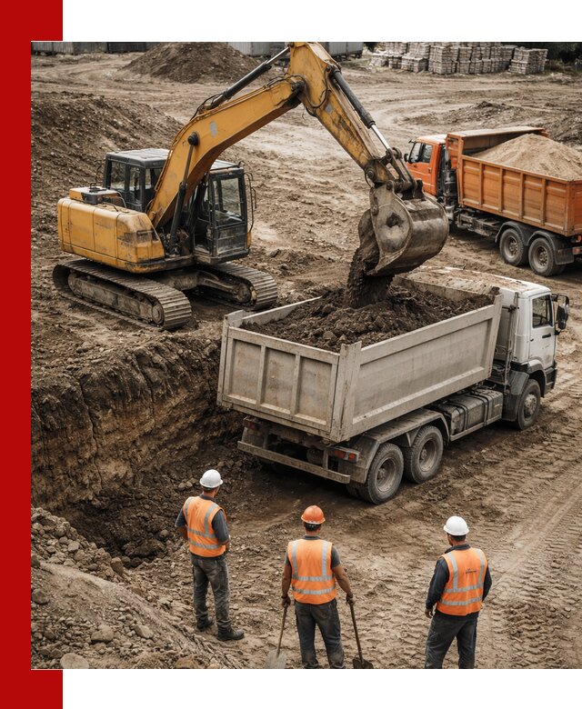 Разработка грунта для строительства и благоустройства в Малгобеке